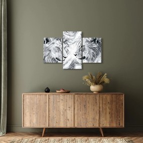 Tablou - Capete de lei desenate (90x60 cm)