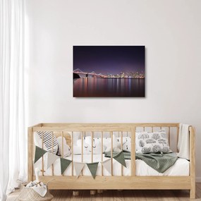 Tablou pe sticlă cu privirea spre San Francisco, California (70x50 cm)