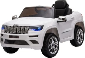 Masinuta Electrica cu acumulator pentru copii NOVOKIDS™ Jeep Grand Cherokee, Roti din Cauciuc EVA, Max 30 kg ,Usi cu deschidere ,Baterie12V ,2 Viteze