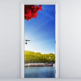 Fototapet pentru ușă - Parisul toamna (95x205cm)