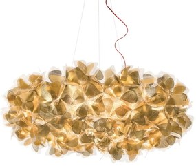 Lustra design unicat realizata manual Clizia XXL Mama Non Mama Gold, 130cm
