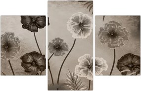 Tablou - Flori desenate (90x60 cm)