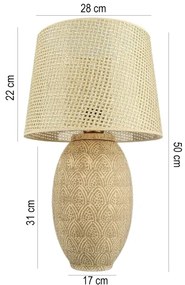 Lampă de masă RAMZES 1xE27/40W/230V aurie