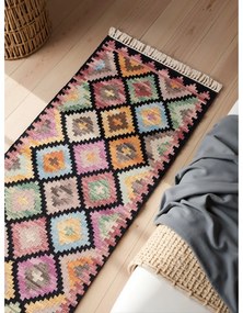 Covor tip traversă reversibil, țesut manual din lână 60x190 cm Kamal Zara – Nouristan