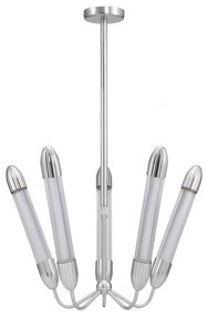 Lustră argintie din oțel cu abajur din sticlă ø 69 cm Lemon Squeeze – UMAGE