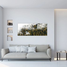 Tablou - Pădure în nori (120x50 cm)