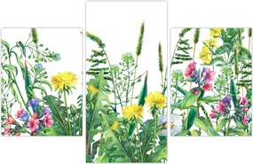 Tablou - Flori de pajiște pictate (90x60 cm)