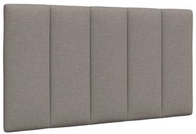 vidaXL Pernă pentru tăblie de pat, gri taupe, 90 cm, material textil