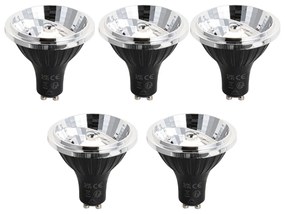 Set de 5 becuri LED GU10 dimabile 70mm 6.5W 600 lm 3000K