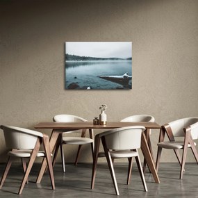 Tablou - lacul nordic înghețat (70x50 cm)