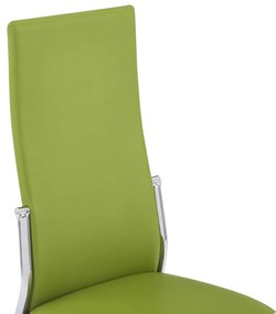 Set mobilier de bucatarie, 9 piese, verde, piele ecologica Verde, 9