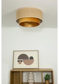 Plafonieră SARTA 1xE27/60W/230V Ø 45 cm cupru/iută