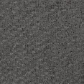 Taburet, gri inchis, 45x29,5x39 cm, textil  piele ecologica Temno siva in temno rjava