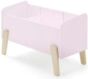 Această combinație KIDDY în roz constă dintr-un pat (90x200), noptieră și cutie de jucării.