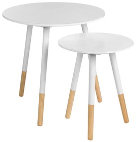 Măsuțe auxiliare 2 buc. rotunde ø 48 cm Viborg – Premier Housewares