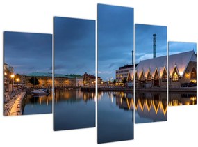 Tablou cu canalul - Göteborg (150x105 cm)
