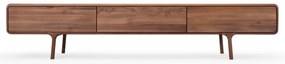 Comodă TV maro din lemn de nuc 220x45x45 cm Fawn – Gazzda