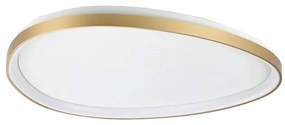 Plafonieră LED dimabilă Ideal Lux GEMINI LED/42W/230V d. 81 cm CRI 90 auriu