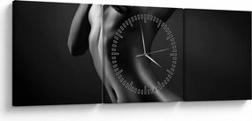 Tablou - Femei nud (cu ceas) (90x30 cm)