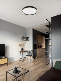 Plafoniera LED design slim ISTOS negru D-50cm