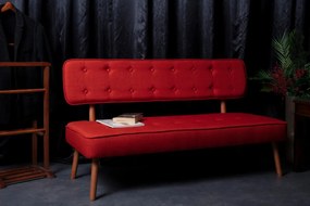 Canapea 2 Locuri, Lemn Solid, Westwood Loveseat, Caramiziu