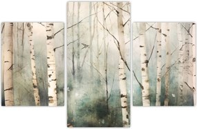 Tablou - Desenarea unui model de pădure (90x60 cm)