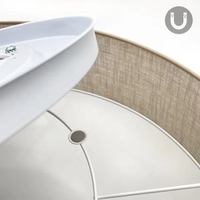 Brilagi - Plafonieră LED SIRIJA, 6xE27/60W/230V, Ø 80 cm, bej