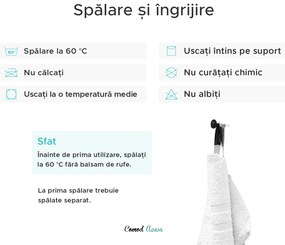 Prosop BASIC DUAL 50 x 100 cm galben, 100% bumbac