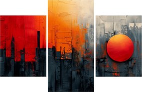 Tablou - Pictura abstractă a orașului (90x60 cm)