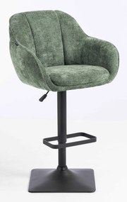 HR2055KW Scaun Verde Salvie Grid Premium cu Bază Neagră