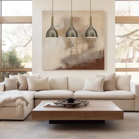 Lustră pe cablu NOAK 3xE27/15W/230V alamă/auriu