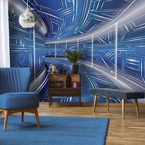 Fototapet - Coridor  albastru (152,5x104 cm)