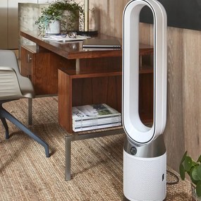 Purificator de aer Dyson Purifier Cool PC1 544901-01, 50 W, 30 m², 287 l/s, 10 viteze, Air Multiplier™, Wi-Fi, Bluetooth, Oscilare, Alb/Argintiu