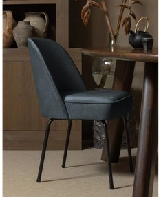 Scaune de dining albastre 2 buc. din catifea Vogue – WOOOD