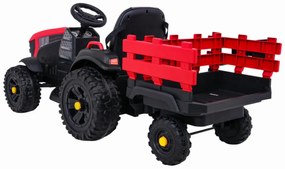 Tractor Electric XXL cu acumulator pentru copii NOVOKIDS™ Super Tytan Farmer , Cu remorca, Melodii si USB , 3-8 ani , Baterie12V, 2 Viteze, lungime