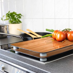 Set 2 protecții din sticlă pentru aragaz Wenko Lunch, 52 x 30 cm