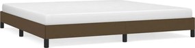 vidaXL Cadru de pat fără saltea, maro închis, 200x200 cm, textil