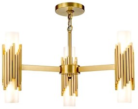 Elstead MARVELE6-AB-OPAL - Lustra pe tijă MARVELE, 6xE14/40W/230V, aurie