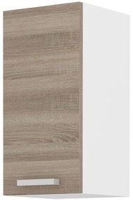 Dulap superior de bucătărie Domton 30 G 72 1F (Alb + Stejar sonoma truflă). 1033030