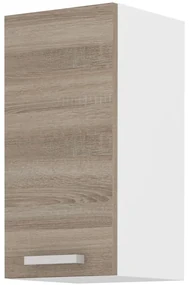 Dulap superior de bucătărie Domton 30 G 72 1F (Alb + Stejar sonoma truflă). 1033030