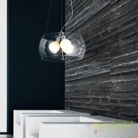 Lustra moderna design elegant 40cm Cosmo Clear
