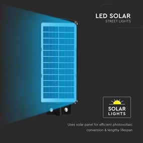 Lampă LED stradală solară dimabilă LED/8W/3,2V 6000K IP65 9000 mAh + telecomandă