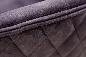 Scaun de birou elegant Euphoria, catifea gri inchis