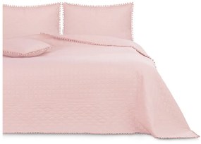 Cuvertură pentru pat AmeliaHome Meadore, 170 x 210 cm, roz pudră