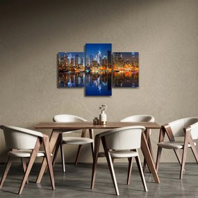 Tablou cu Manhattan noaptea (90x60 cm)
