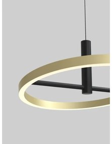 Wofi 6016-104L - Lustru LED reglabil, suspendat pe cablu BREST LED/19W/230V negru/auriu