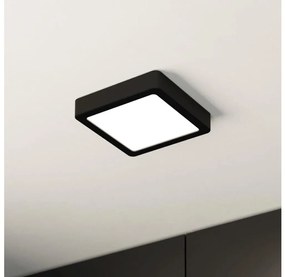 Eglo 900643 - Plafonieră pentru baie FUEVA LED/11W/230V IP44 neagră
