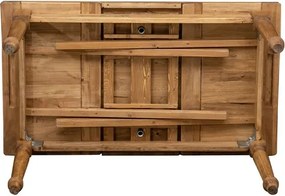 Masa extensibila, L140(240) 80 H80 cm, natur antichizat, lemn masiv