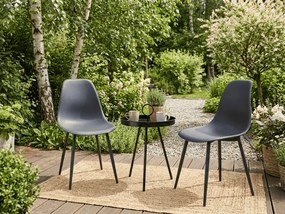 Set de gradina OSAKA SIRVON - 2 scaune si masa rotunda, antracit