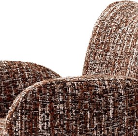 Fotoliu pivotant design LUX Merida, Boucle sonata red